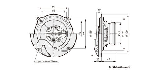 Pioneer TS-R1350S bilhøyttaler (13 cm, 5,25")